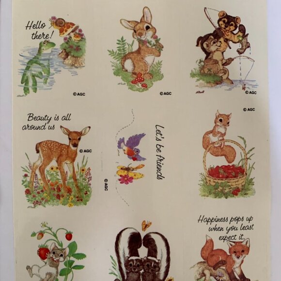 American Greetings Corp. Vintage Sticker Lot 80s - Picture 4 of 7